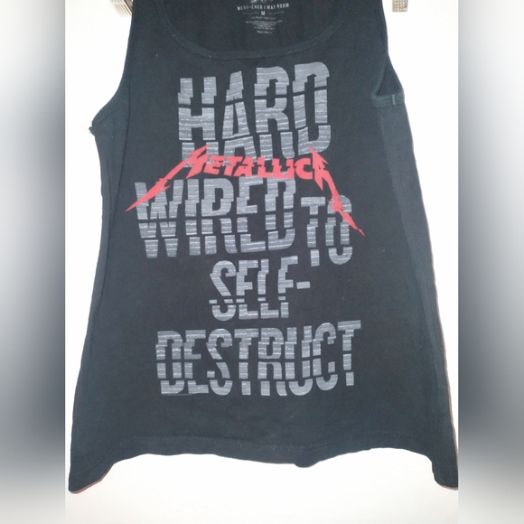 Metallica Black Music Rock And Roll Tank Top Size Medium - Picture 2 of 4